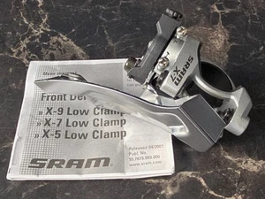 SRAM X7 Front Derailleur 3x9 Speed, Low Clamp 31.8 / 34.9mm Dual Pull *NOS* - Picture 1 of 8