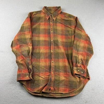 Camisa The Territory Ahead Hombre XL Marrón Cuadros Pana Mangas Largas Abotonada Foto 1 de 4