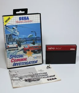 SCI SPECIAL CRIMINAL INVESTIGATION Sega Master System Spiel Modul OVP Anleitung - Bild 1 von 3