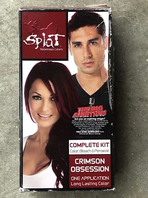 ¡Nuevo! splat rebelious colores kit completo obsesión carmesí caja dañada 2 Foto 1 de 3