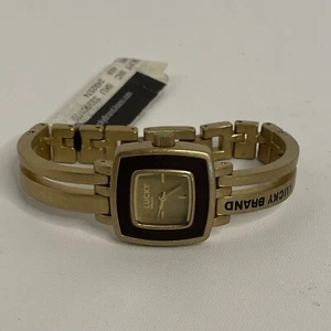 NWT New Lucky Brand Women’s Watch Gold Tone/Blacj Y121E No Box, Needs Battery - Picture 1 of 7