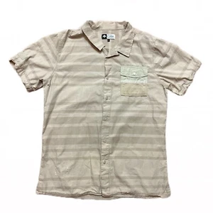 Lifted Research Group LRG Shirt Mens Large Khaki Short Sleeve Button Shirt - Picture 1 of 13