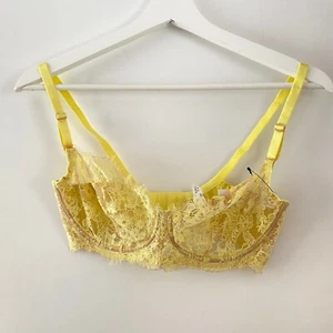 Skarlett Blue Entice Lace Balconette Bra Size 32 DD - Picture 1 of 10