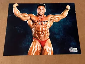 RICH GASPARI SIGNED BODYBUILDER 8X10 PHOTO BECKETT CERTIFIED BAS #3 - Picture 1 of 1