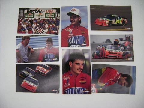 JEFF GORDON POSTCARDS LOT Nascar 3.5" X 5.5"  ROOKIE SEASON 1993 Cover
