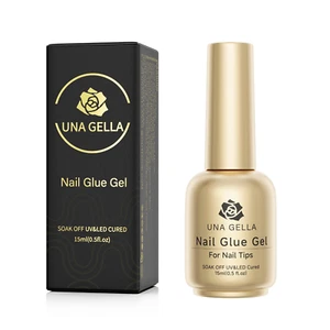 6 in 1 Gel Nail Glue for Clear Acrylic Nails Tips, 15Ml Long Lasting Super Stron - Picture 1 of 12