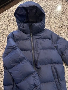 Ralph Lauren Polo Boy/Girl Blue Bubble Coat w/ Hood Small size 8 Fast Shipping! - Picture 1 of 6