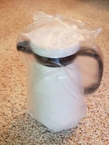 VINTAGE CROWN CORNING THERMIQUE 1 QUART THERMAL COFFEE TEA HOT DRINK SERVER NOS - Picture 1 of 18