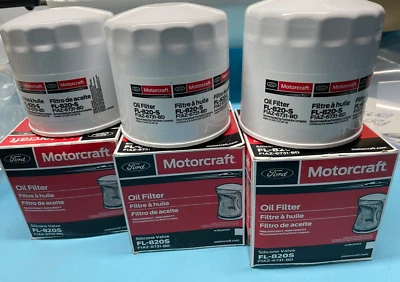 Filtro de aceite de motor Motorcraft FL820S para Ford Lincoln Mercury genuino OEM paquete de 3 Foto 1 de 4