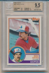 1983 Topps Mike Gates (#657) BGS9.5 BGS - Picture 1 of 1
