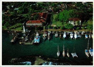 Vintage Postcard An Aerial View of Lahaina Harbor Lahaina Hawaii USA - Picture 1 of 2