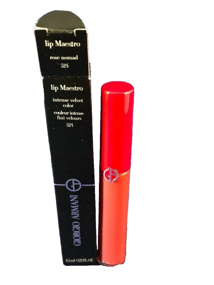 Giorgio Armani Lip Maestro Intense Velvet Color Rose Nomad 524   0.22oz NEW BOX - Image 1 of 1