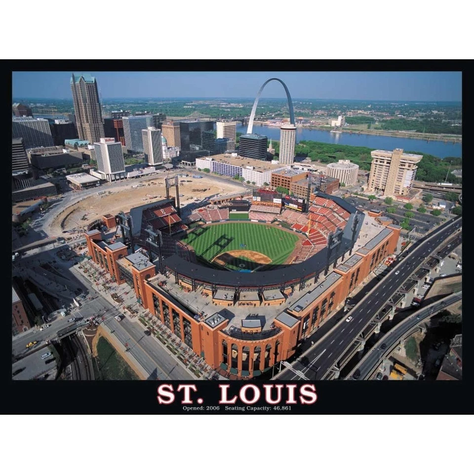 Rompecabezas de béisbol St. Louis Cardinals MLB Stadium 550 piezas 18" X 24" NUEVO Foto 1 de 1