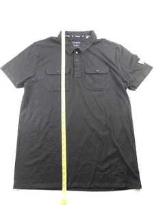 GUESS Mens XL V-Neck Pocket T-Shirt Black Short Sleeve Cotton (Q19) - Picture 1 of 9