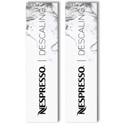 2 Pack Nespresso Descaling Kit Cleaning Solution Fits all Models 4 Packets - Image 1 of 2