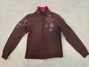 La Martina Sweatjacke Damen L Strickjacke braun rot LA MARTINA POLO French Alps - Bild 1 von 8