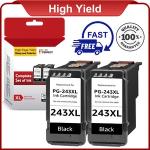 2X PG-243 Ink Cartridges for Canon 243XL MG2522 MG4520 MG3320 MG3322 Printer - Picture 1 of 7