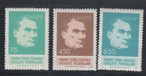 Juego TURKISH CYPRUS Kemal Atatürk MNH Foto 1 de 1