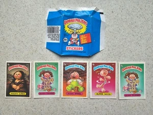 1985 Topps Garbage Pail Kids Original 2nd Series 2 OS2 Open Pack 5 Cards NM - Picture 1 of 15