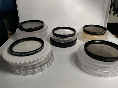 Hoya Vivitar Tiffen Rilex 55mm Assorted Camera Lens Filters (CosLens216) - Image 1 of 4