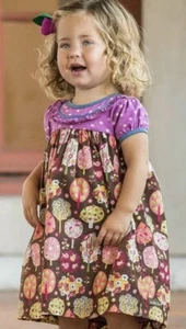 Matilda Jane Through The Trees Dress Size 3-6 Months With Diaper Cover - Picture 1 of 2