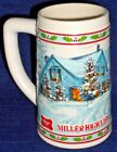 Winter Christmas Stein Mug Miller High Life 6 "ceramic Cermarte Brazil    