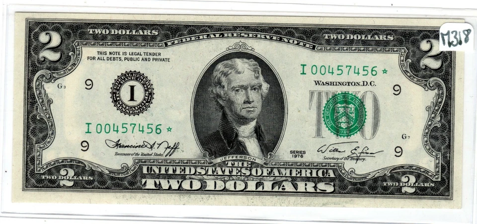 STATI UNITI AMERICANI USA banconota $2 dollari 1976 * STAR I MINNEAPOLIS NUOV... - Immagine 1 di 1