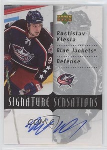 2007-08 Upper Deck Signature Sensations Rostislav Klesla #SS-RK Auto