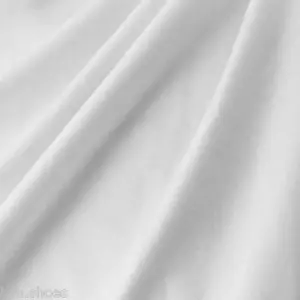 Material de tela blanco liso 100% algodón - 120 cm de ancho por metro - Imagen 1 de 1