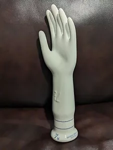 Vintage General Porzellan Handschuh Form Handschuh Größe 7,5 1982 Glas 15" lang - Bild 1 von 8