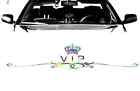ROYAL VIP oil slick chrome stance windshield windscreen car JDM decal sticker