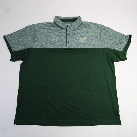 South Florida Bulls Under Armour HeatGear Polo Men's Dark Green/Heather New Cover