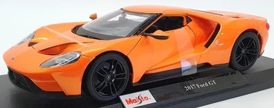 Maisto 1/18 Scale Model Car 46629M - 2017 Ford GT - Orange - Image 1 of 4