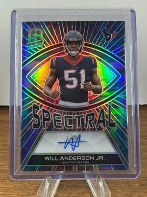 2023 Panini Spectra - Spectral Signatures Will Anderson SS-WAJ Hyper Prizm 2/4 - Image 1 of 3