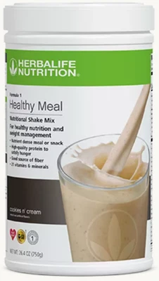 Fórmula 1, mezcla nutricional para batido (26,4 oz) (750 g) galletas y crema Foto 1 de 2