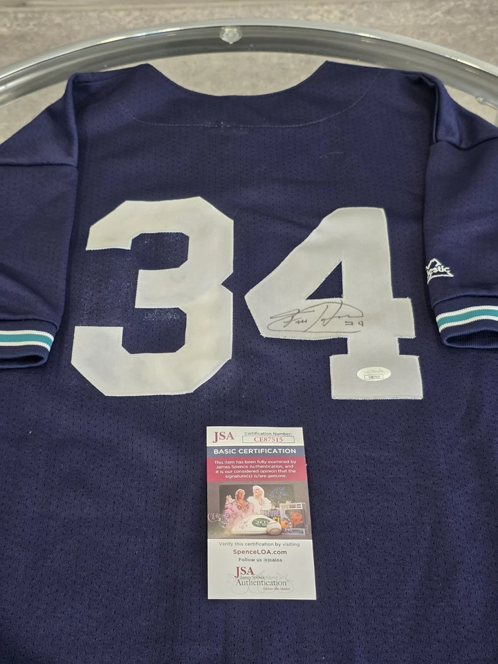 Felix Hernandez Autographed/Signed Jersey JSA COA Blue Custom Jersey  - Image 1 of 4