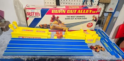Vintage Kenner Fast 111's Burn Out Alley Set with Box - Near Complete - Image 1 of 4