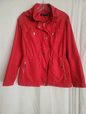 Jaqueta Jones New York Feminina com Capuz Zíper e Snap Forrada Leve Tamanho PP - Imagem 1 de 4