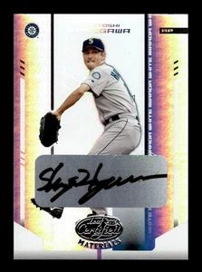 2004 Leaf Certified Materials #178 Shigetoshi Hasegawa Mirror Auto White #/50 - Picture 1 of 2
