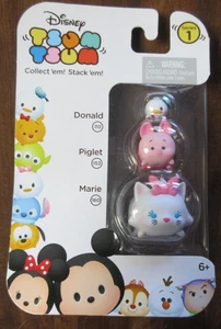 Disney Store TSUM TSUM Stackable Donald Piglet Marie - Picture 1 of 1