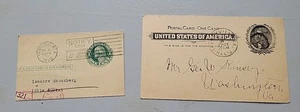 Postal Stationery. 1 Is Partial. PM 7/10/1929. 8/8/1901. - Picture 1 of 5