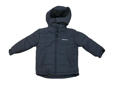 Chaqueta acolchada con capucha London Fog para niños de piel sintética L217E51 azul marino talla M (5/6) nueva con etiquetas Foto 1 de 4