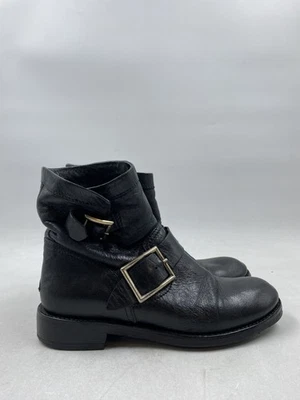 Botín Jimmy Choo con hebilla de cuero negro W 5,5 Foto 1 de 4