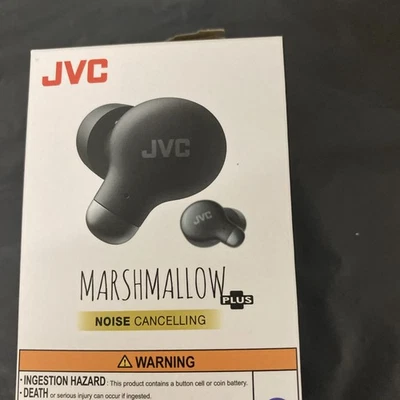 JVC - Marshmallow Plus True Wireless Headphones with Noise Cancelling - Black - Image 1 of 3