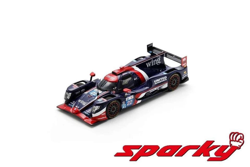 Oreca 07 Gibson #22 United Autosport Le Mans 24H 1/64 Scala Modello Gara Auto - Immagine 1 di 1