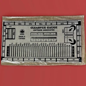 UNITRADE CLEARVUE PERFORATION GUAGE - Picture 1 of 4