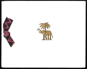 Tarjeta de Navidad de la Segunda Guerra Mundial segunda batería ligera de África Occidental Accra Gold Coast Ghana - Imagen 1 de 4