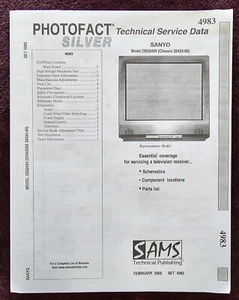 Sams Photofact 4983 Service Manual for Sanyo DS32424 (Chassis 32424-00) - Picture 1 of 1