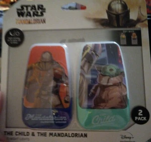New Star Wars The Child & The Mandalorian LED Night Lights 2 pack - Picture 1 of 2