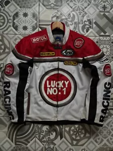 Lucky Strike racing jacket protective big logo vintage size XL - Picture 1 of 24